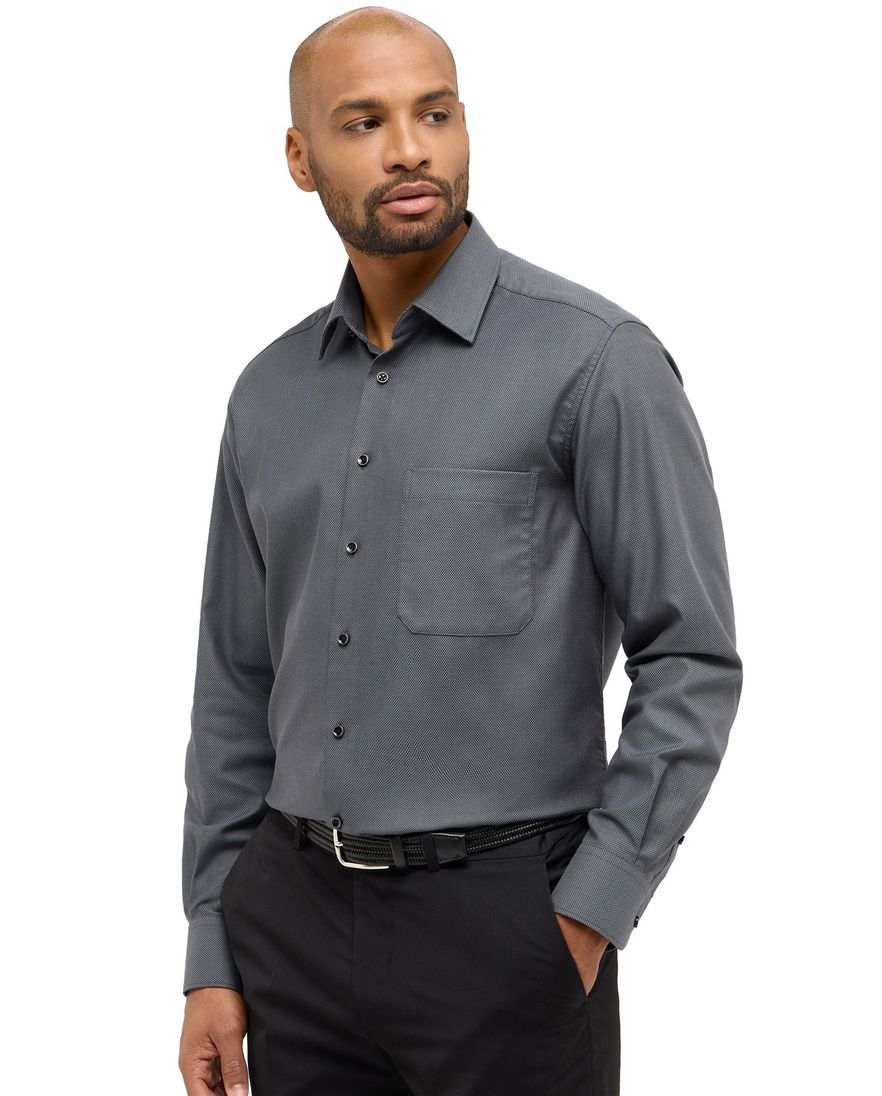 Eterna Comfort Fit business overhemd grijs