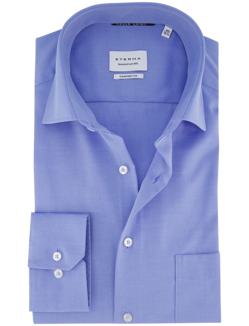 business overhemd Eterna blauw