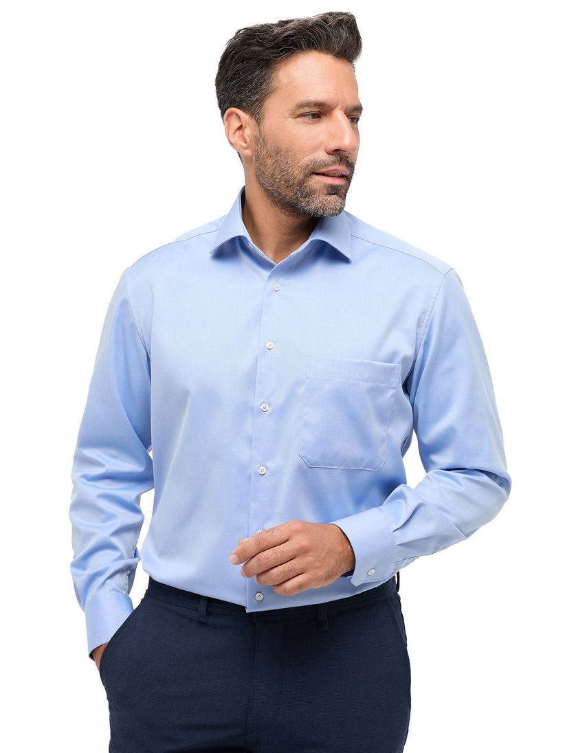 business overhemd Eterna blauw
