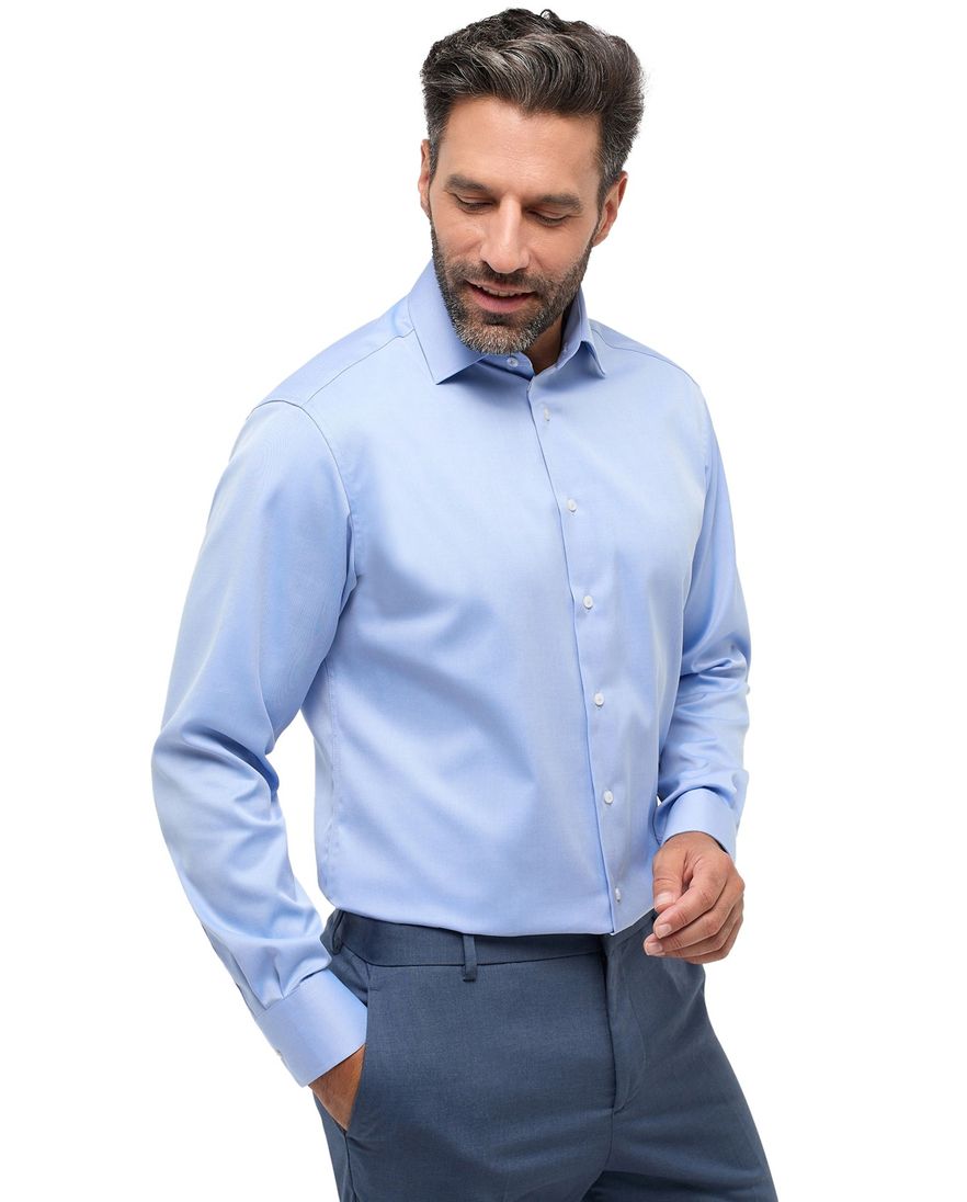 Eterna Comfort Fit business overhemd blauw