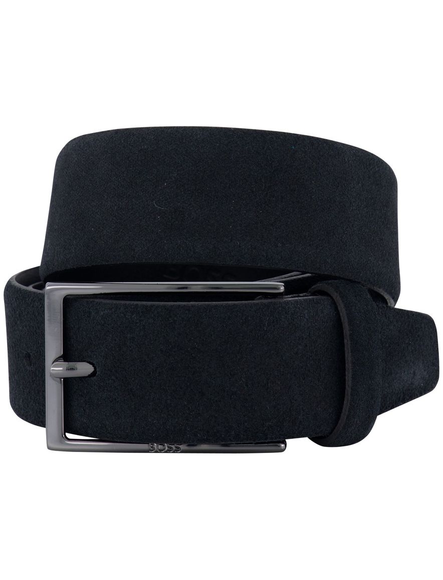 Hugo Boss Calindo riem zwart suede