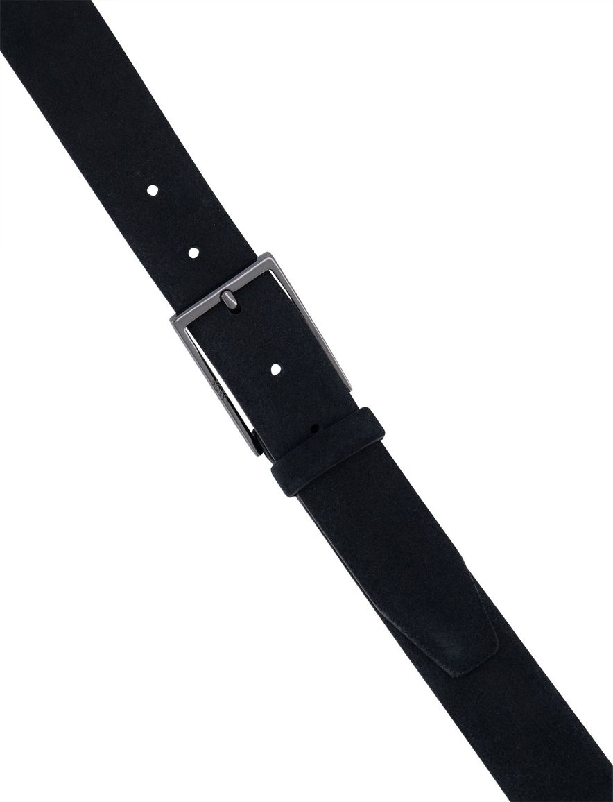 Hugo Boss Calindo riem zwart suede