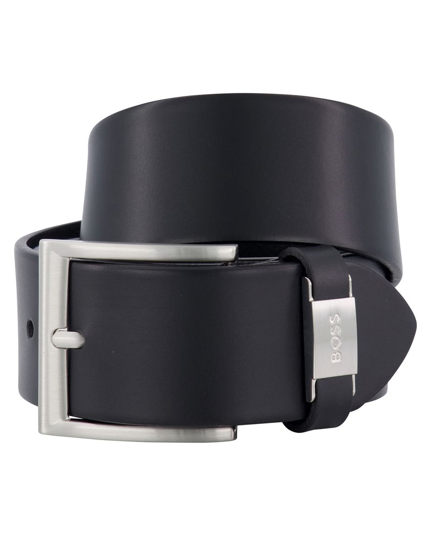 Hugo Boss Connio riem zwart leer