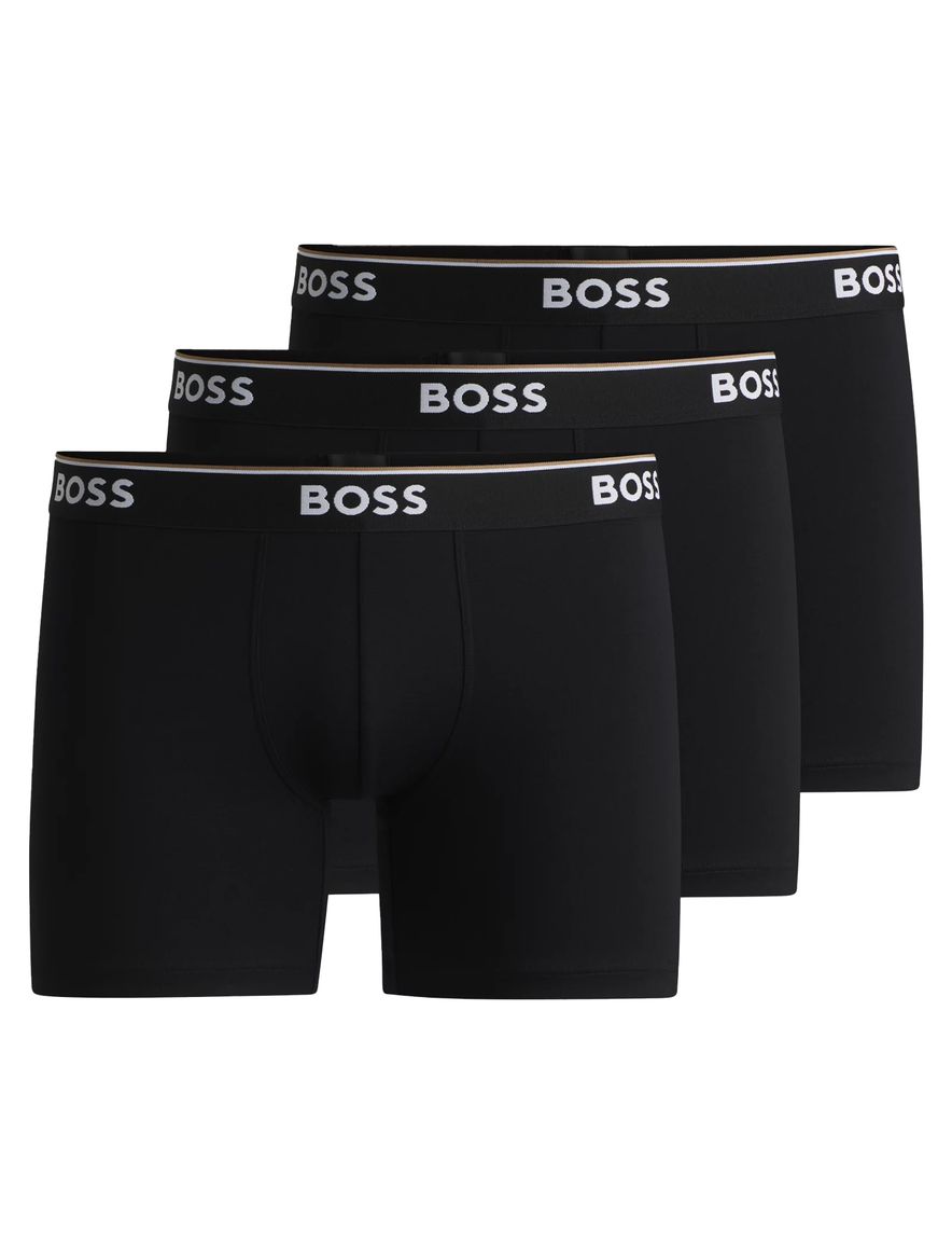 BOSS Black boxershorts 3-pack zwart katoen