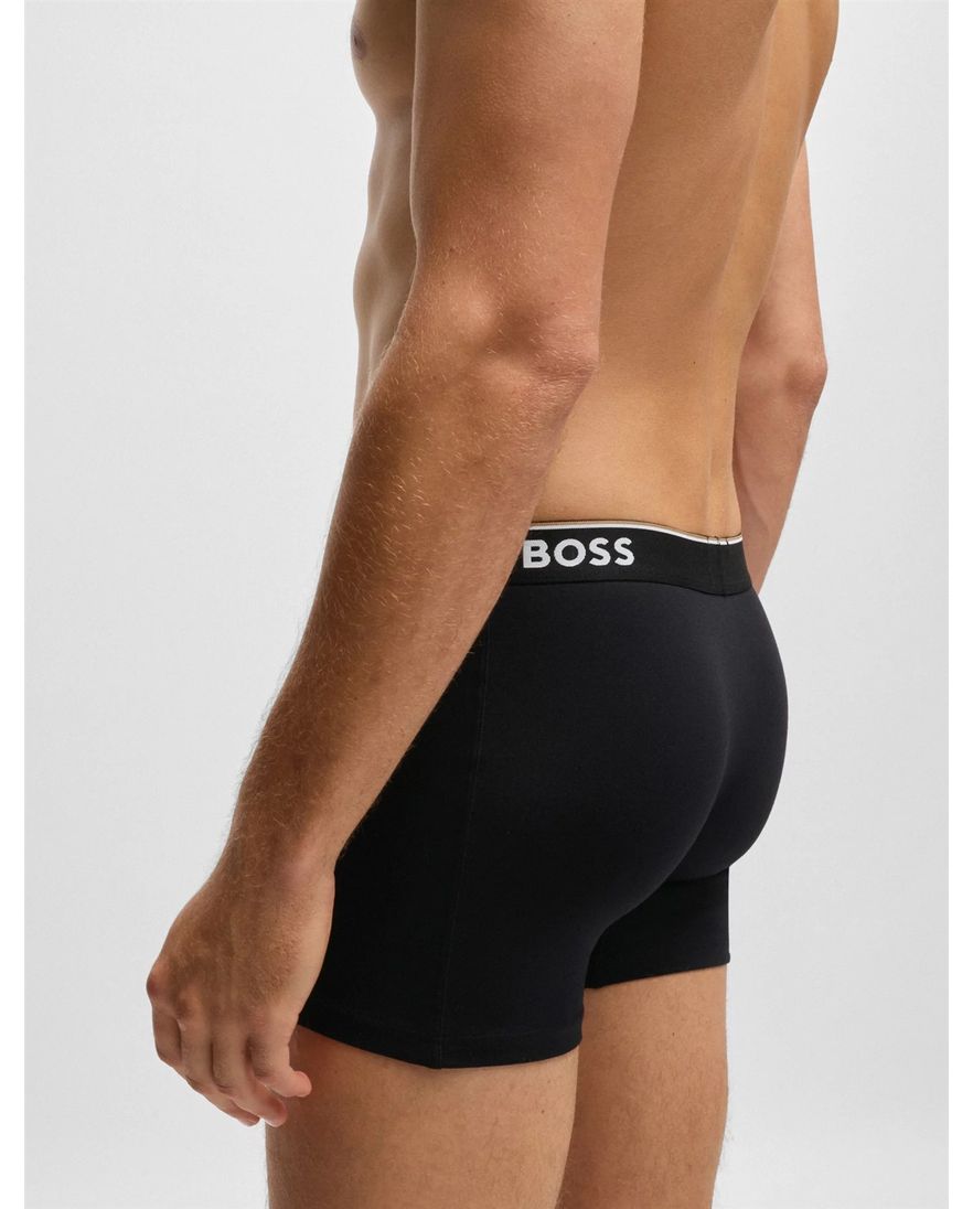 BOSS Black boxershorts 3-pack zwart katoen