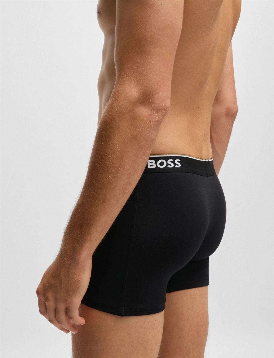 BOSS Black boxershorts 3-pack zwart katoen