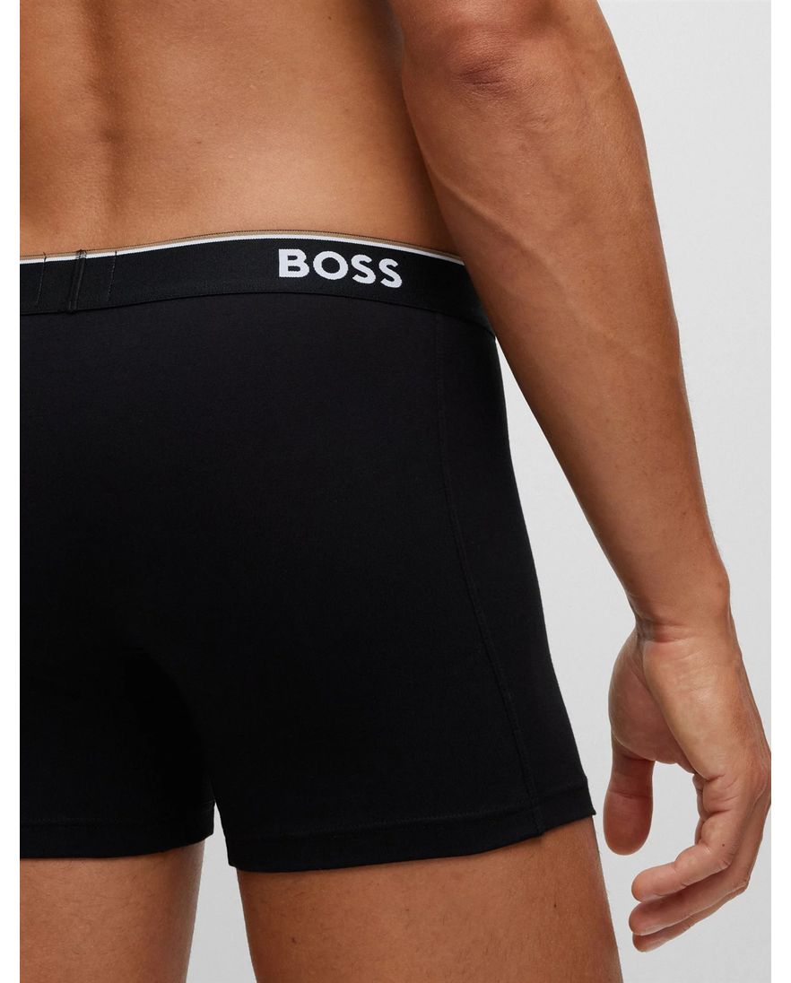 BOSS Black boxershorts 3-pack zwart katoen