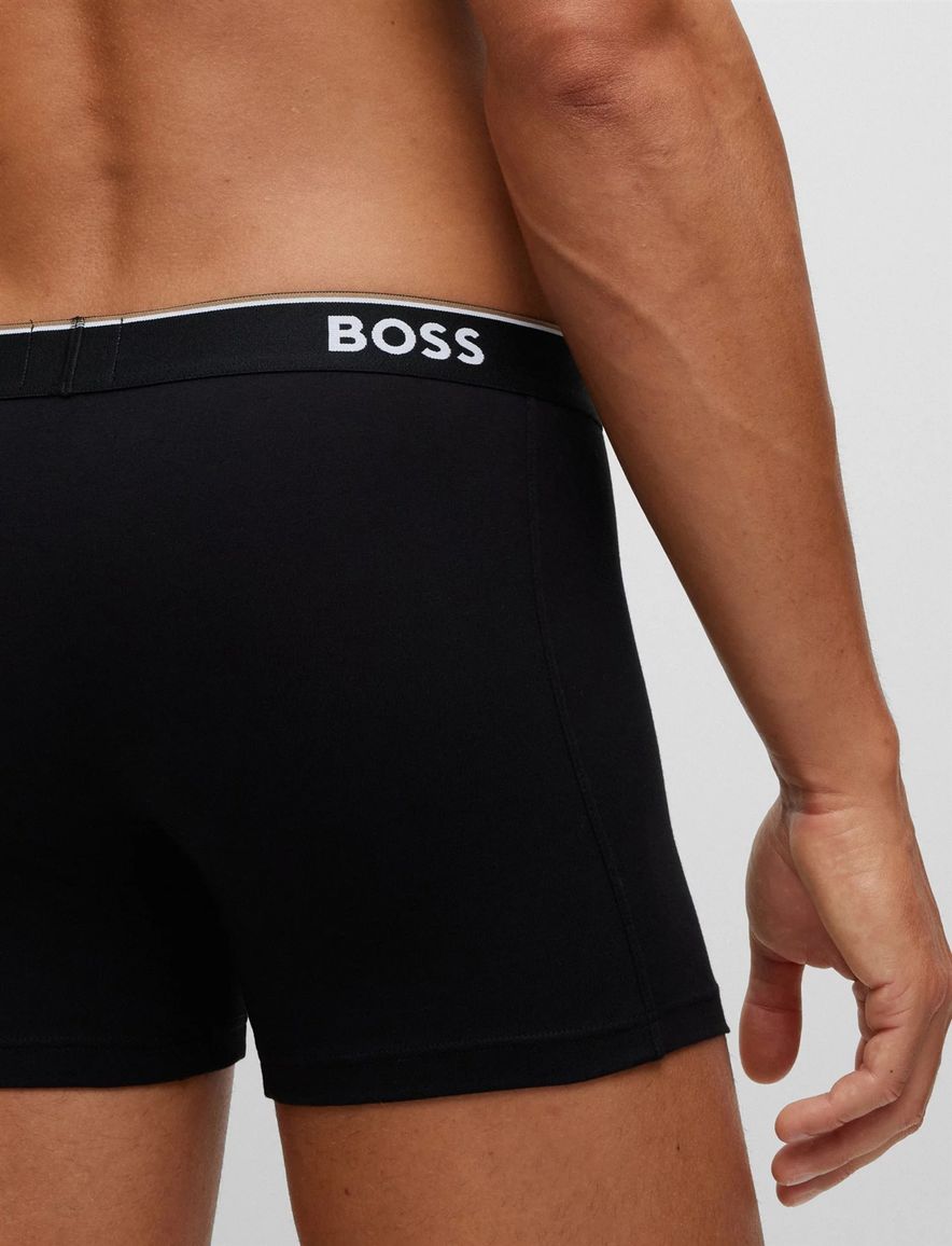BOSS Black boxershorts 3-pack zwart katoen