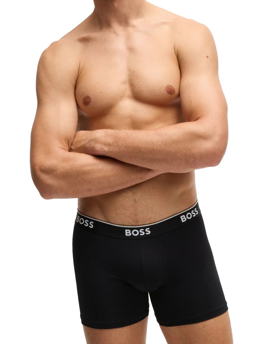 BOSS Black boxershorts 3-pack zwart katoen