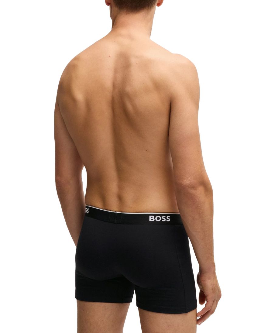BOSS Black boxershorts 3-pack zwart katoen