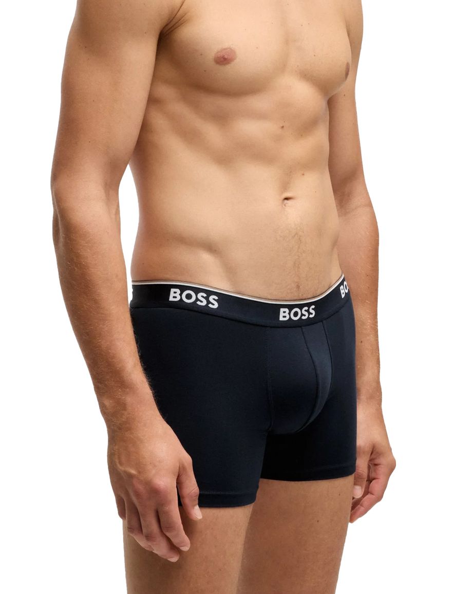 BOSS Black Boxershorts 3-pack donkerblauw
