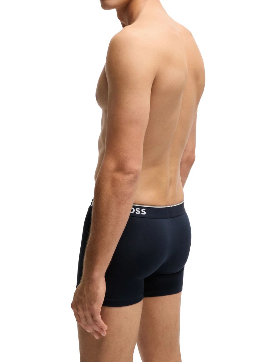 BOSS Black Boxershorts 3-pack donkerblauw