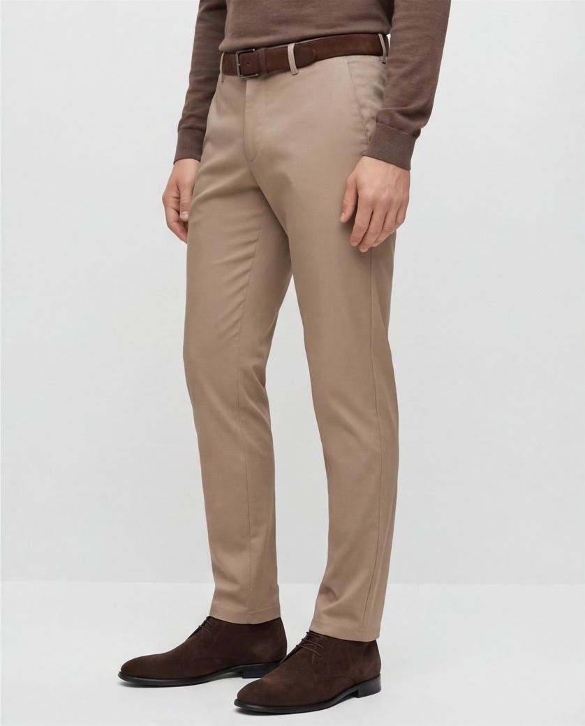 Boss Orange pantalon chino Kaito1 beige zonder omslag