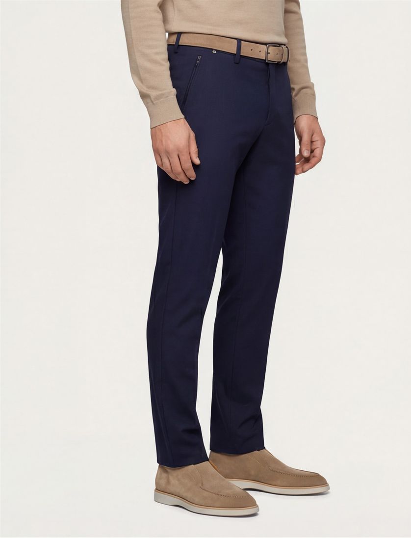 Boss Orange pantalon chino Kaito1 donkerblauw zonder omslag