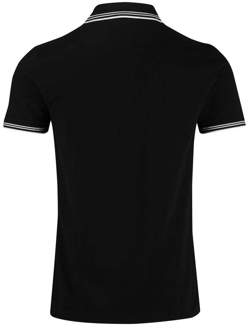 Boss Green Paul polo slim fit effen zwart