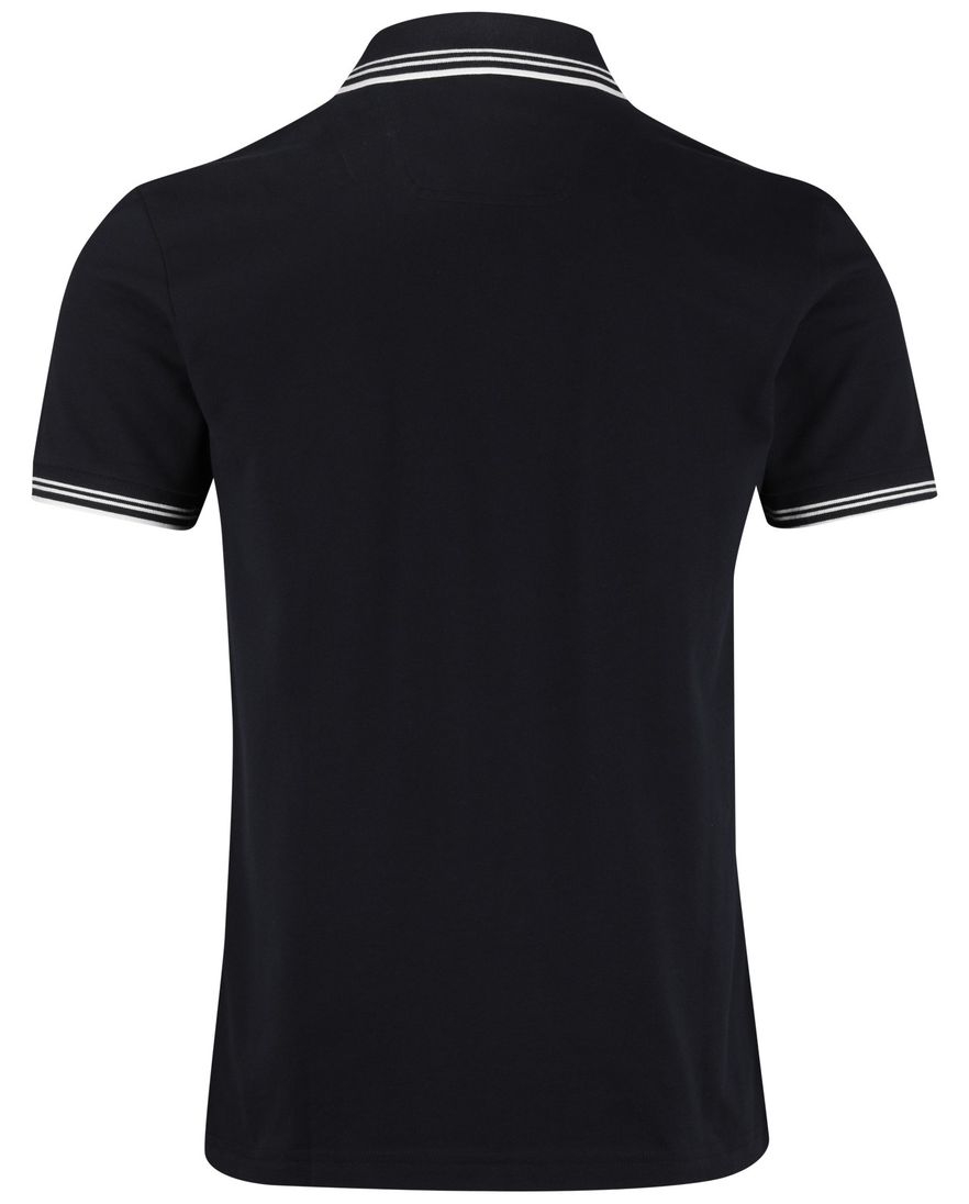 Boss Green Paul polo donkerblauw effen korte mouw