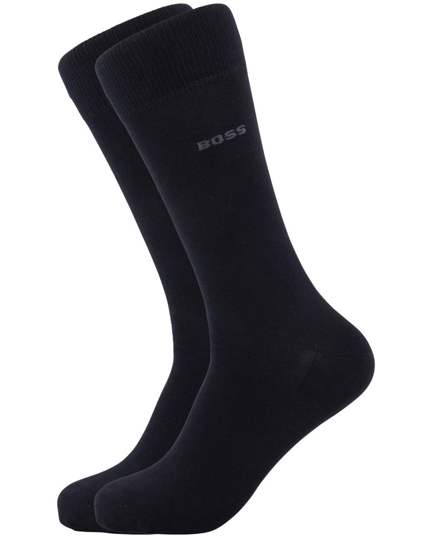 Hugo Boss sokken 2 pack zwart met logo