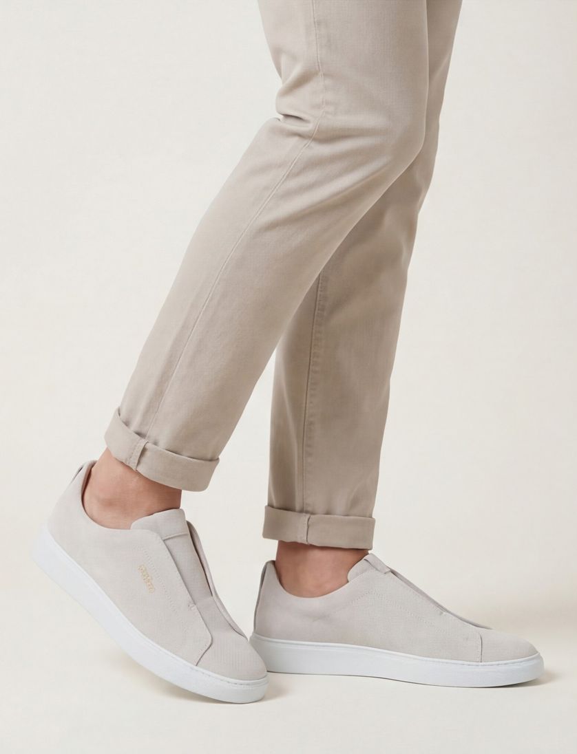 Giorgio instapper creme leer