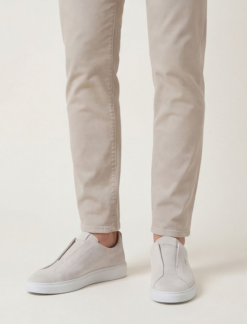 Giorgio instapper creme leer