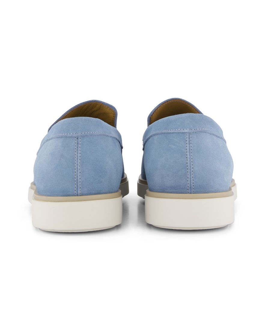 Giorgio loafer lichtblauw effen lichte zool laag