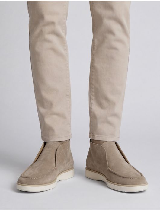 Giorgio instapper beige suede zonder veters