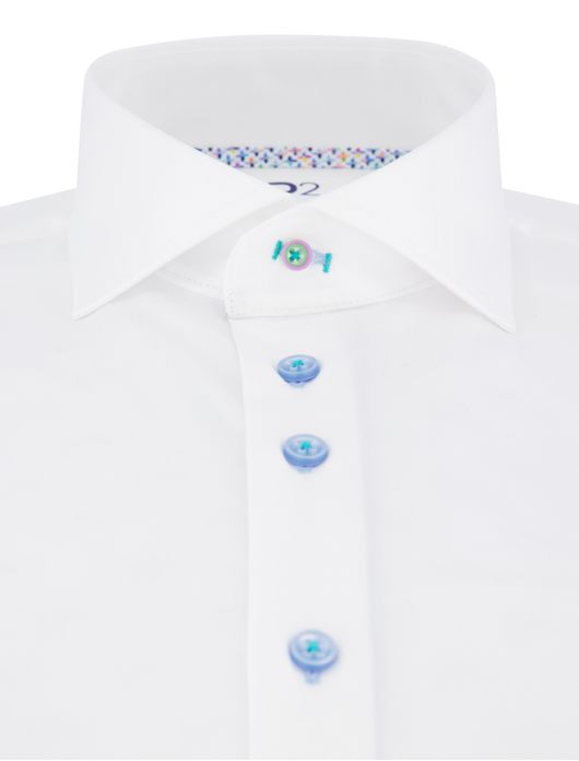 R2 lange mouw overhemd wit katoen