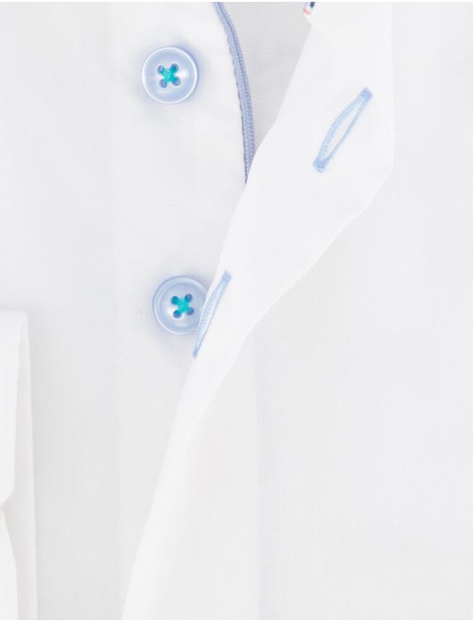 R2 lange mouw overhemd wit katoen