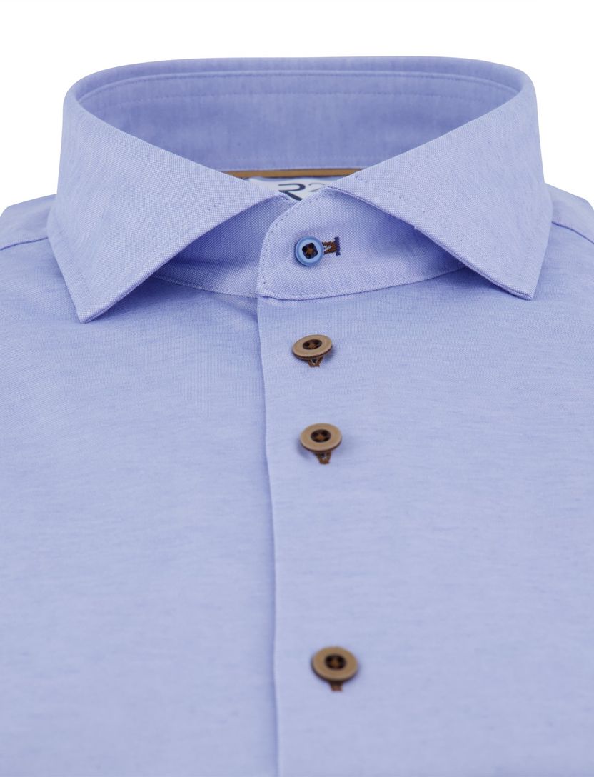 R2 overhemd lichtblauw extra lange mouwen effen