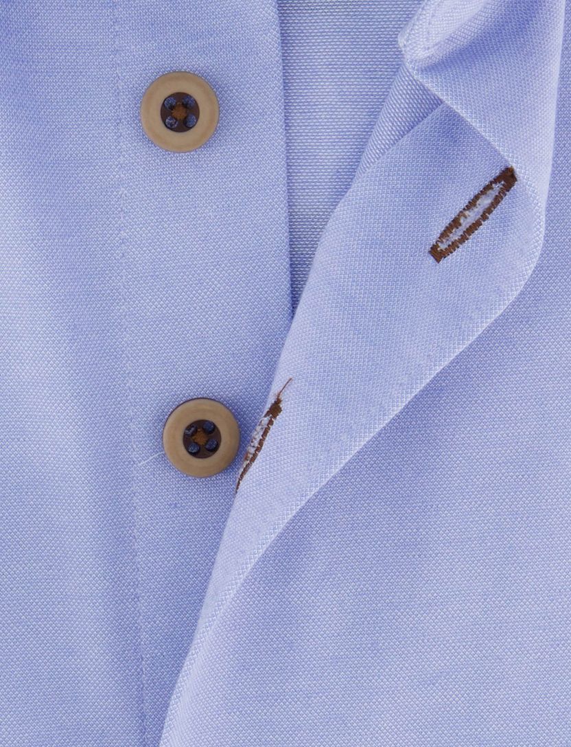 R2 overhemd lichtblauw extra lange mouwen effen