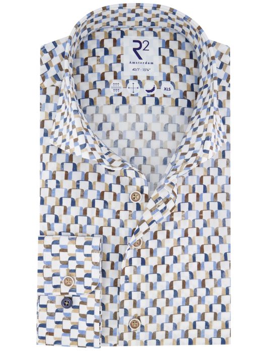 overhemd mouwlengte 7 beige R2