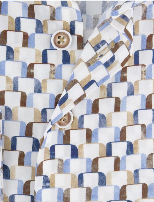 overhemd mouwlengte 7 beige R2