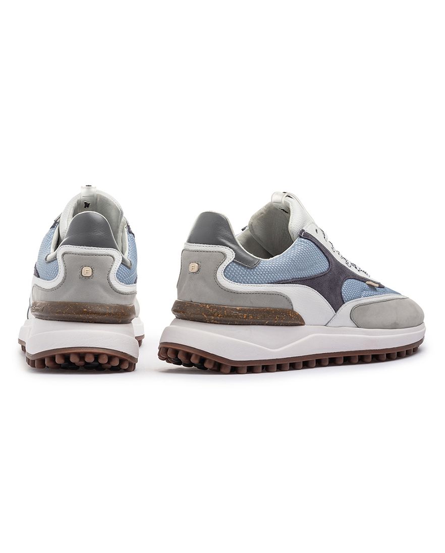 Sneakers Floris van Bommel blauw textiel effen