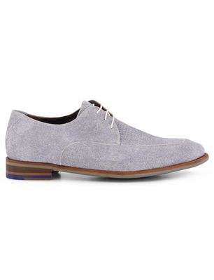 Floris van Bommel Floris Dressed nette schoen lichtblauw veterschoenen effen
