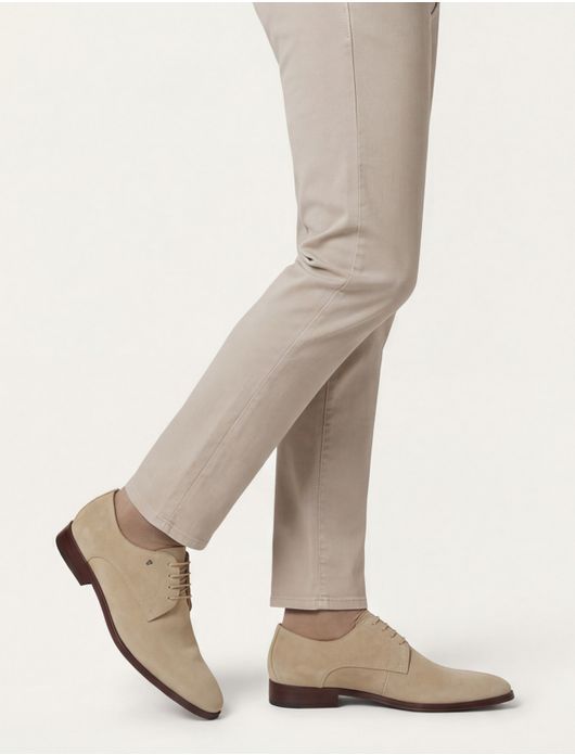 van Bommel nette veterschoenen beige leer