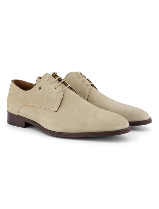 van Bommel nette veterschoenen beige leer