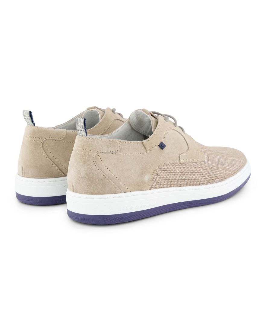 Floris van Bommel sneakers lichtbruin textiel