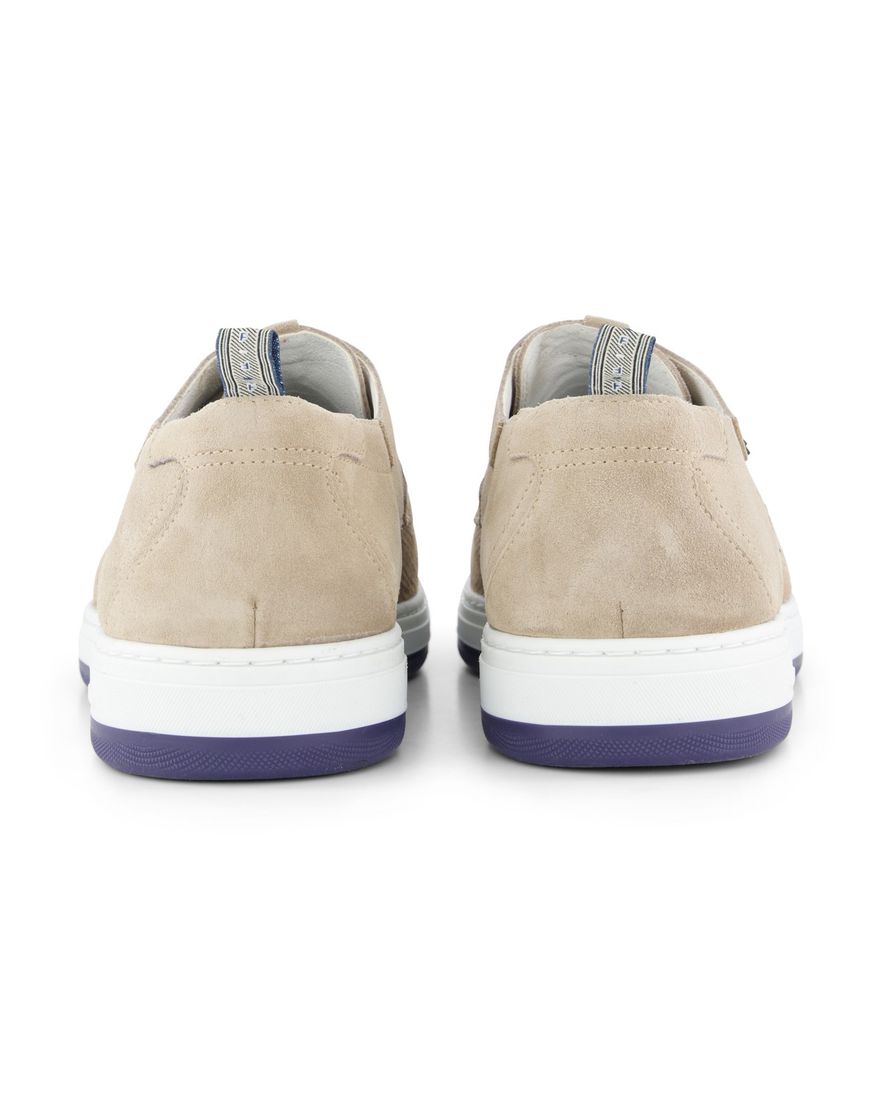 Floris van Bommel sneakers lichtbruin textiel