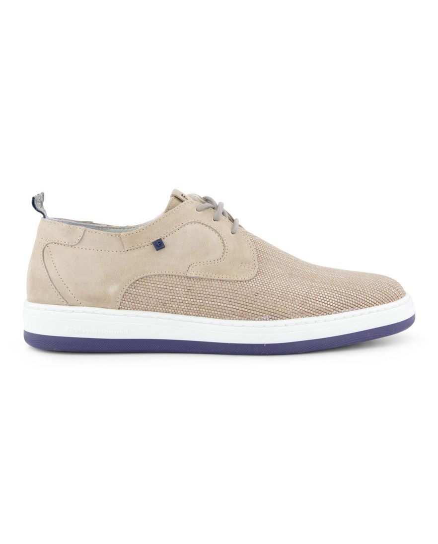 Floris van Bommel sneakers lichtbruin textiel