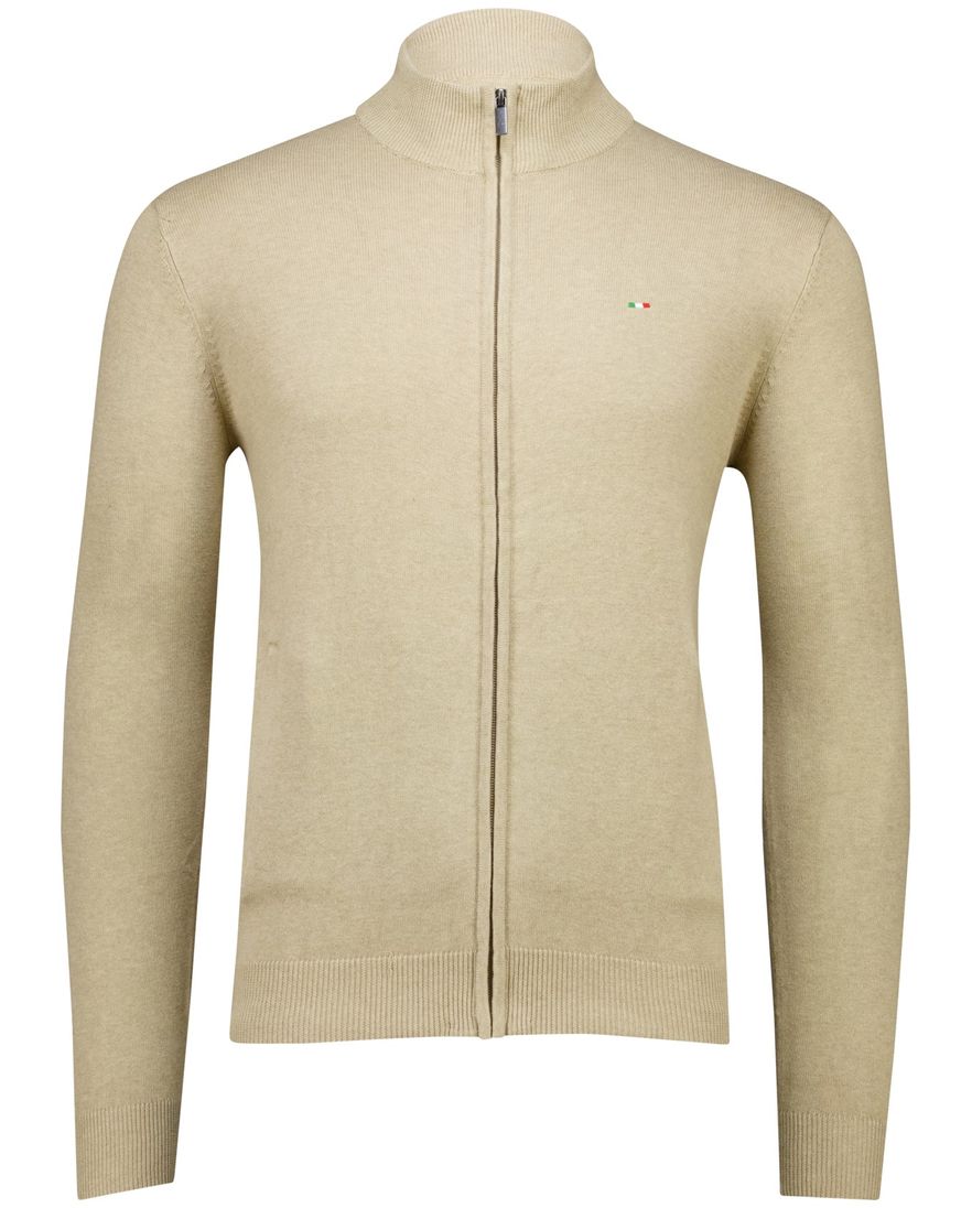 Portofino vest bruin katoen gemeleerd normale fit