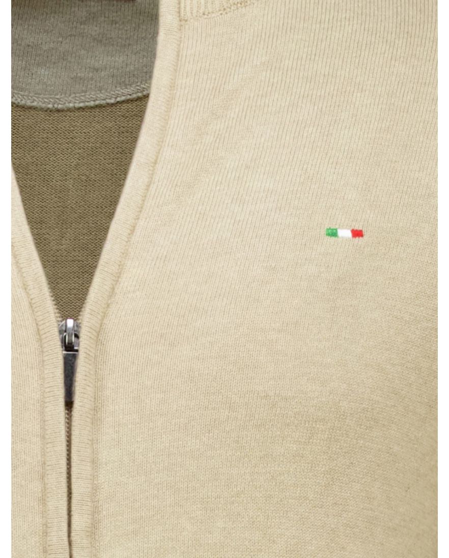 Portofino vest bruin katoen gemeleerd normale fit