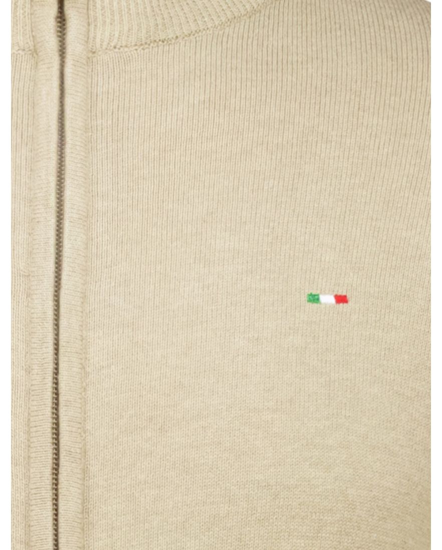 Portofino vest bruin katoen gemeleerd normale fit