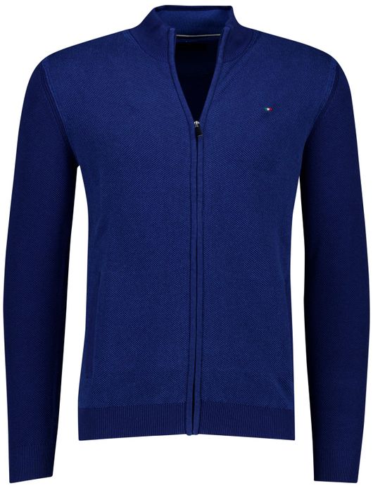 Portofino vest donkerblauw effen