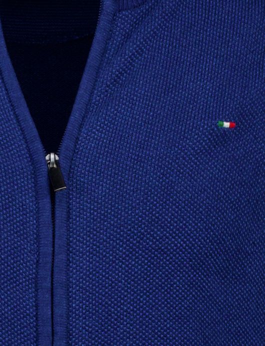 Portofino vest donkerblauw effen