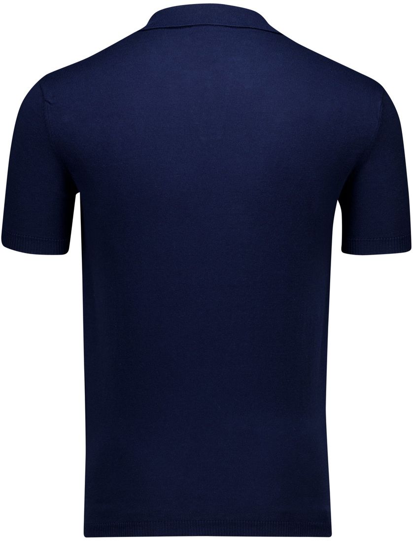 Portofino polo donkerblauw v-hals 100% katoen