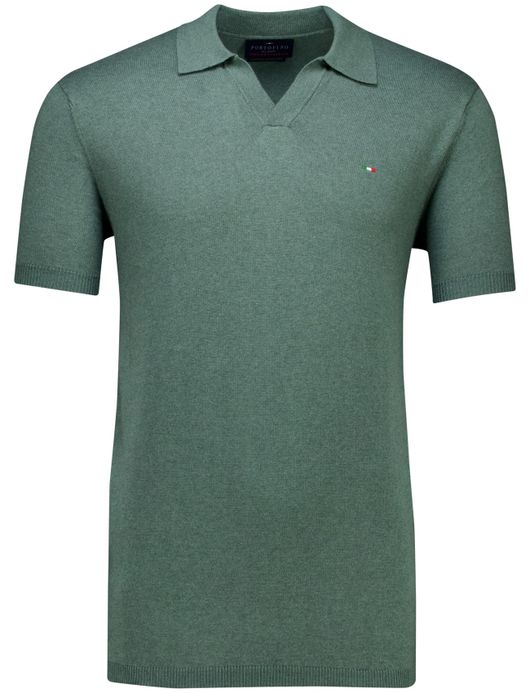 poloshirt extra lang groen Portofino