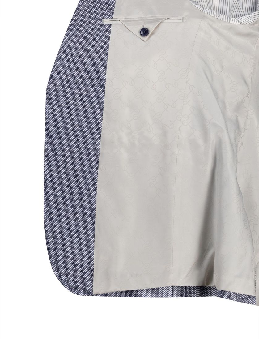 colbert Carl Gross Sakko blauw normale fit katoen