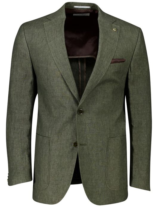 Carl Gross colbert Tebbo-G groen linnen