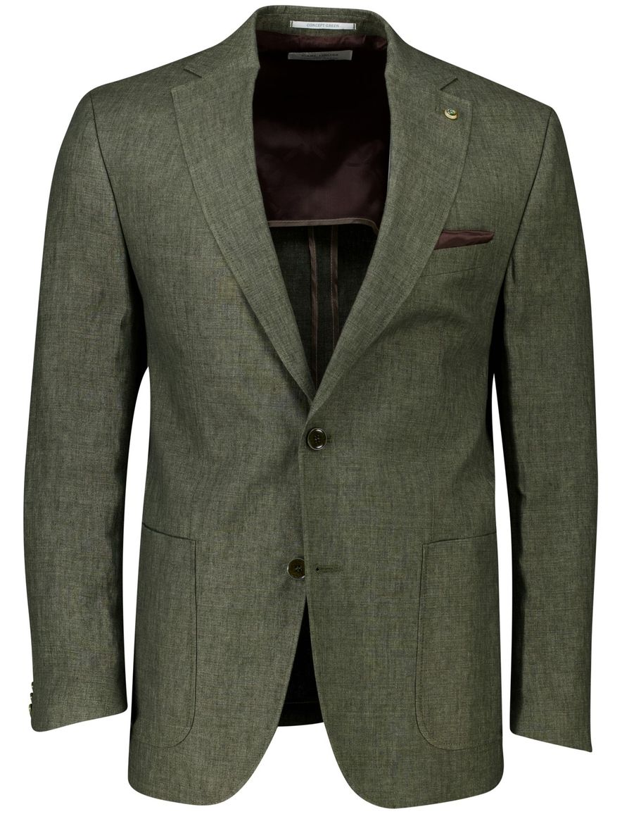 Carl Gross colbert Tebbo-G groen linnen