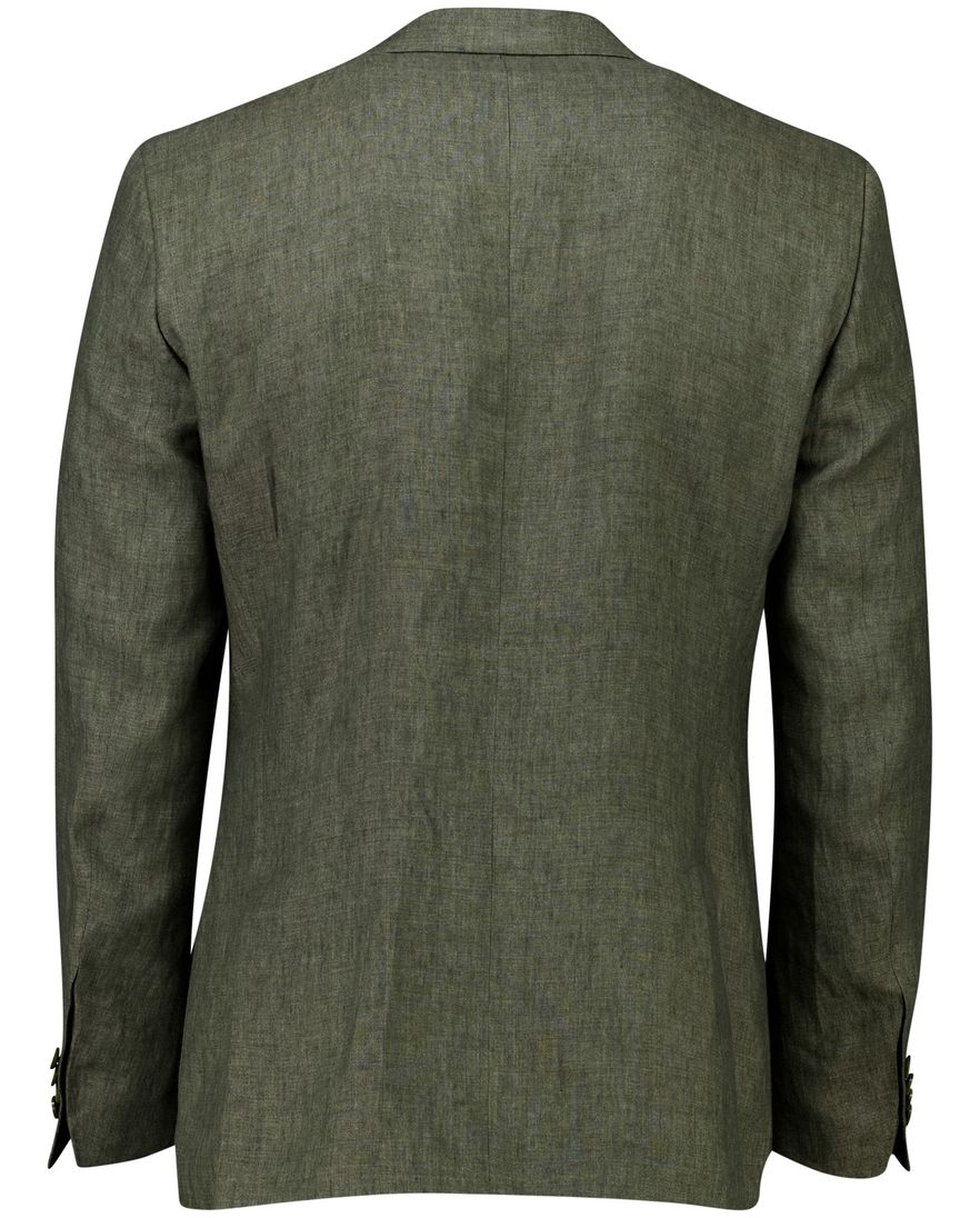 Carl Gross colbert Tebbo-G groen linnen effen