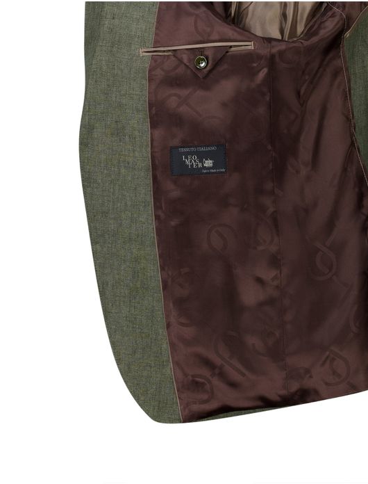 Carl Gross colbert Tebbo-G groen linnen